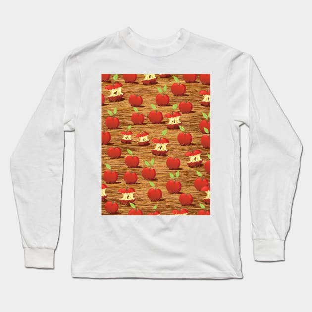 Juicy Red Apples Long Sleeve T-Shirt by nickemporium1